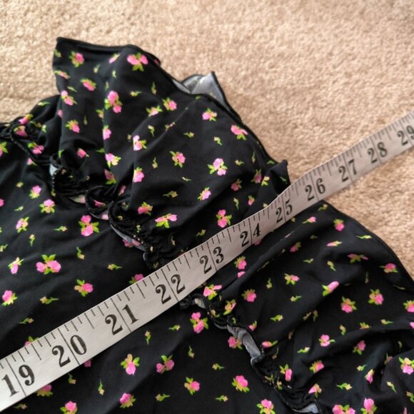 Vintage Y2K Babydoll Barbie Floral Babydoll Lolita Cute Feminine Slip Dress S - Picture 3 of 6